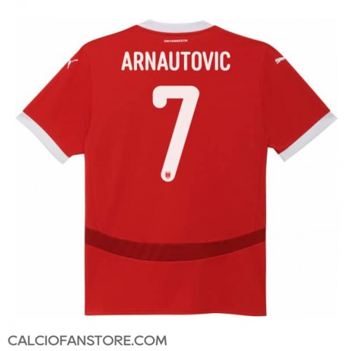 Maglia Calcio Austria Marko Arnautovic #7 Prima Divisa Europei 2024 Manica Corta